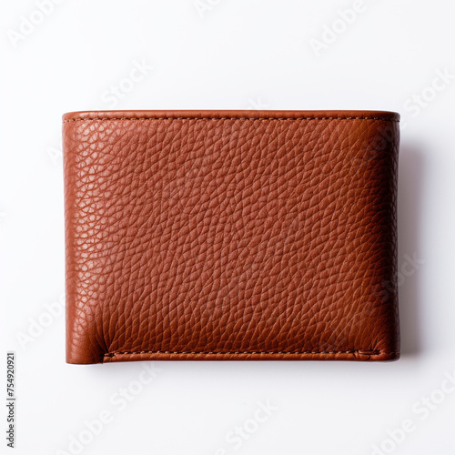 man's wallet on a white background сreated with Generative Ai