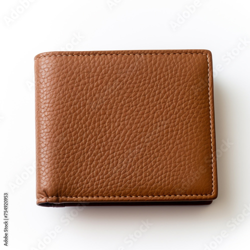 man's wallet on a white background сreated with Generative Ai