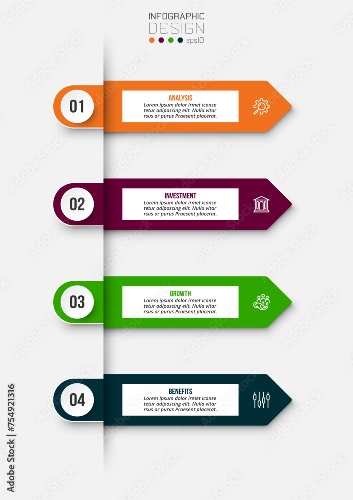 Infographic template business concept with workflow.
Infographic template business concept with workflow.
