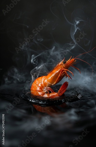 Perfectly seared shrimp