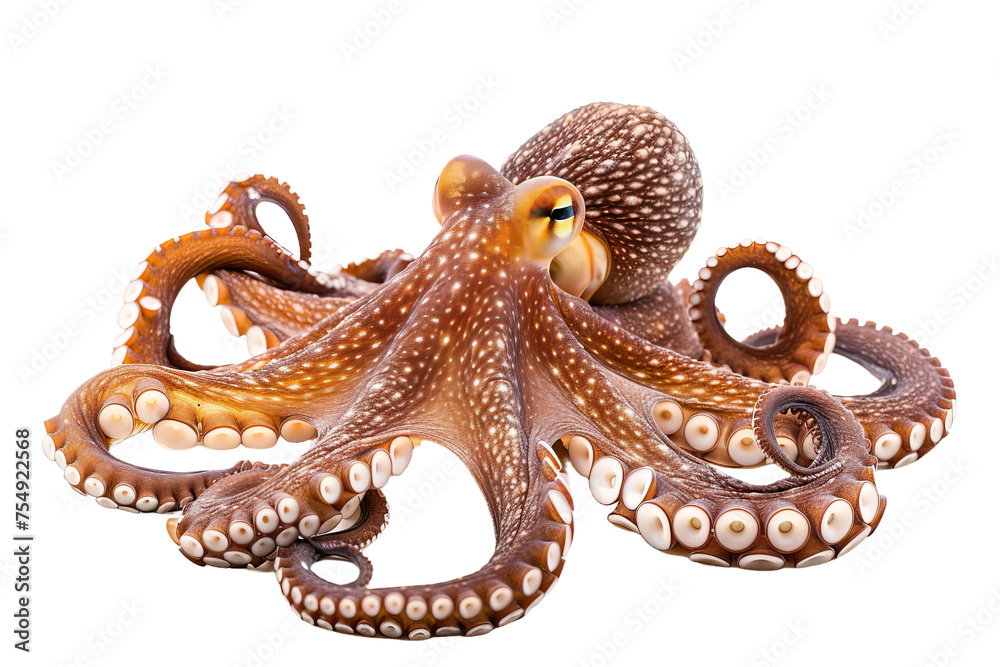 Fototapeta premium octopus isolated on white background