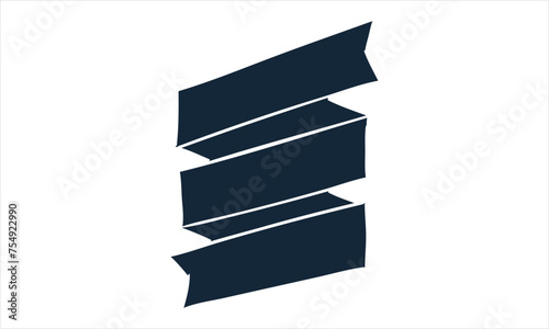 Ribbon shape vector which can be used to support your design and of course it's free and the color can be changed according to your needs