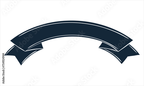 Ribbon shape vector which can be used to support your design and of course it's free and the color can be changed according to your needs