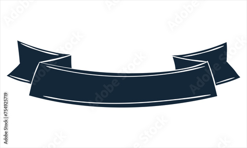 Ribbon shape vector which can be used to support your design and of course it's free and the color can be changed according to your needs