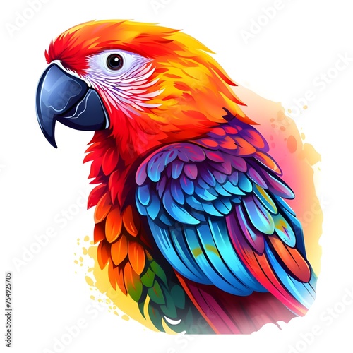 Wallpaper Mural blue and yellow macaw Torontodigital.ca