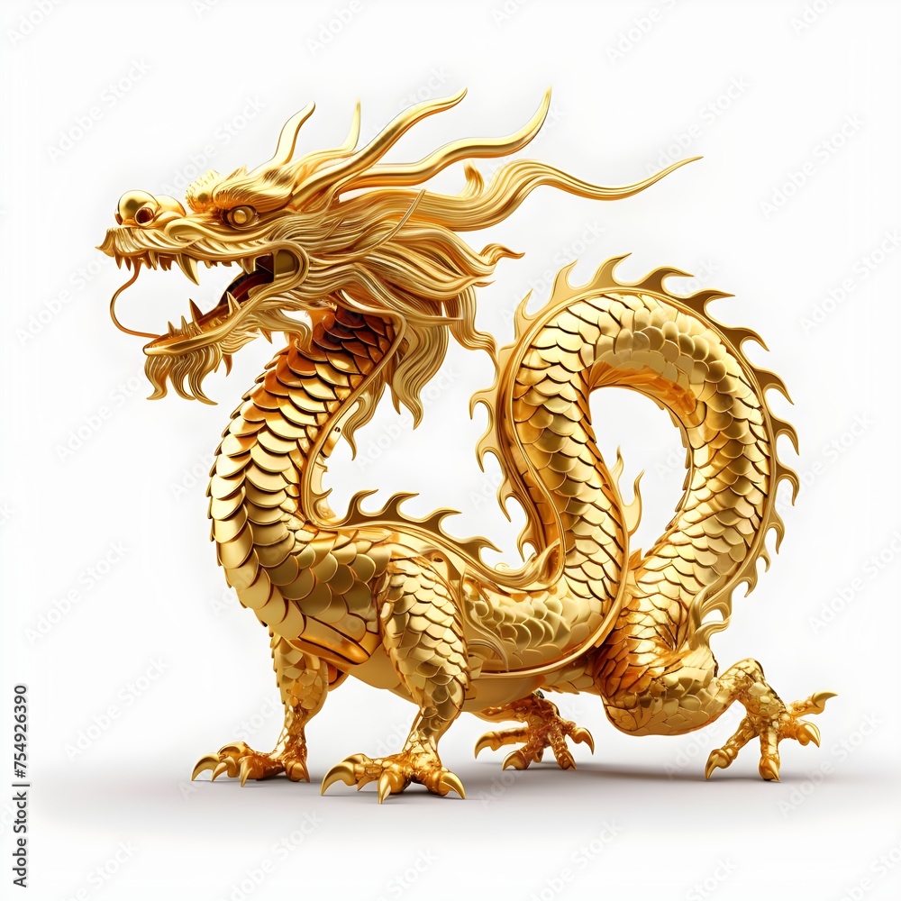 Fototapeta premium chinese dragon statue