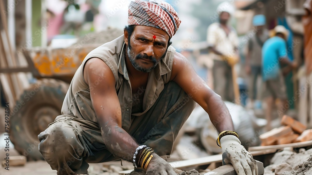 an indian worker 