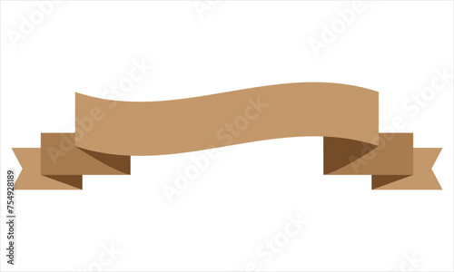 Ribbon shape vector which can be used to support your design and of course it's free and the color can be changed according to your needs