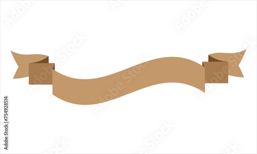 Ribbon shape vector which can be used to support your design and of course it's free and the color can be changed according to your needs