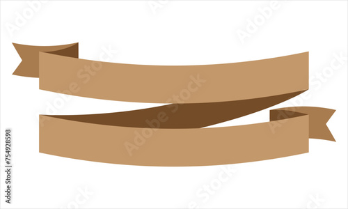 Ribbon shape vector which can be used to support your design and of course it's free and the color can be changed according to your needs