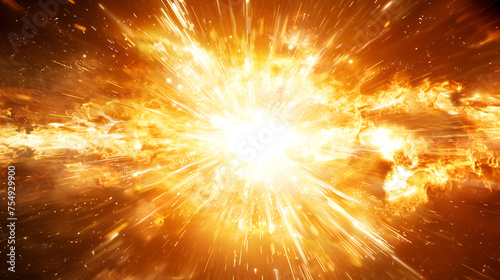 Explosive Energy Release: Abstract Illustration of a Powerful Cosmic Event