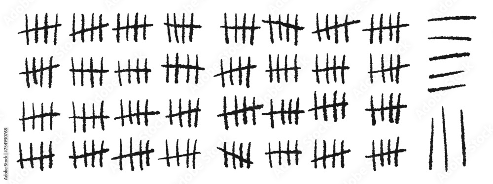 Fotografie Prison wall counter