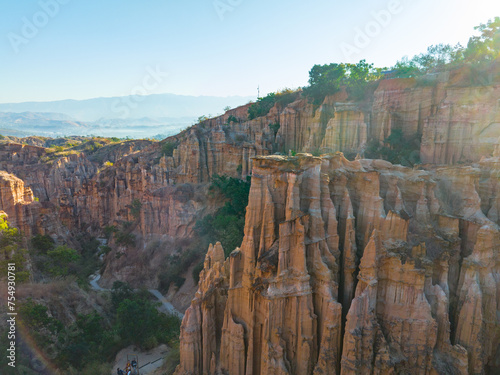 Landscape of Chuxiong Yuanmou Tulin in Yunnan, China photo