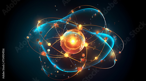 Wallpaper Mural Atomic nucleus illustration Torontodigital.ca