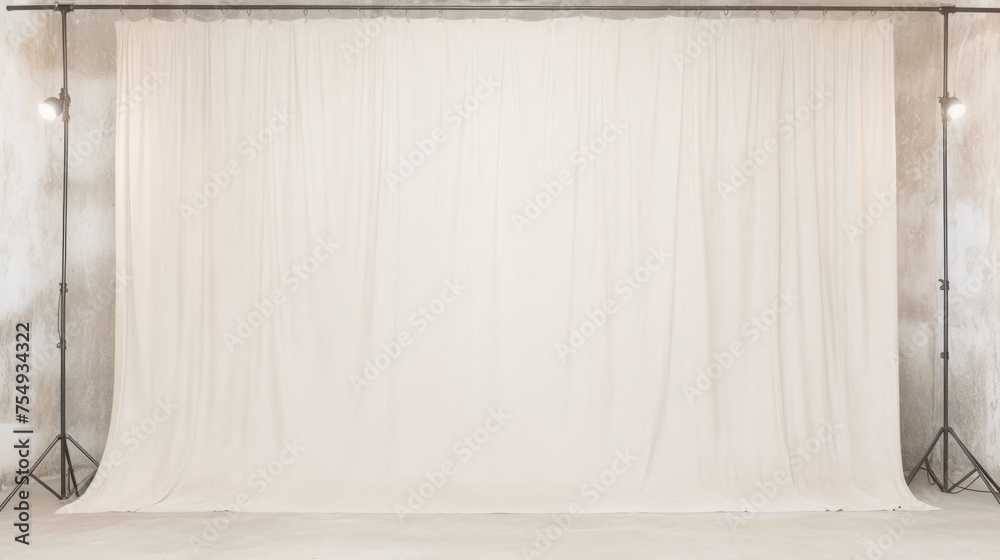 Elegant white grunge wall texture and canvas background for art and design projects, banner Elegant white grunge wall texture and canvas background for art and design projects, banner