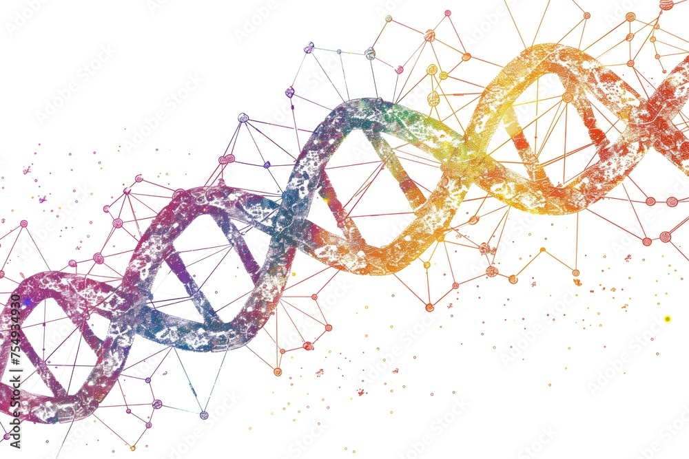 DNA illustration, DNA molecular stucture. DNA illustration, DNA molecular stucture.