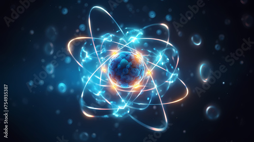 Wallpaper Mural simple atomic concept Torontodigital.ca