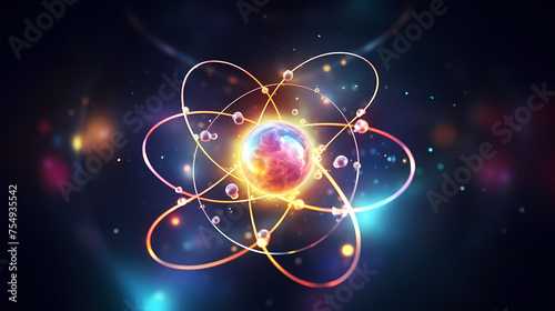 Wallpaper Mural simple atomic concept Torontodigital.ca