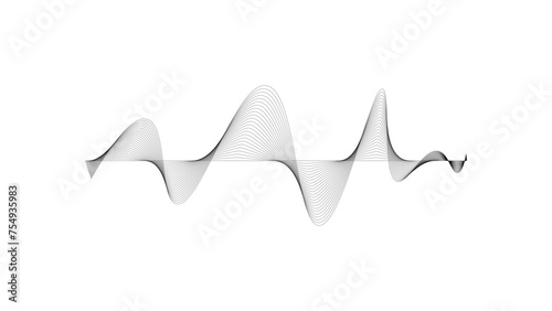 colorful vector design illustration of dynamic sound waves, radio frequency modulation, random sound wave, music, club, equalizer, amplifier, music, pulse, line. Technology abstract lines wave.