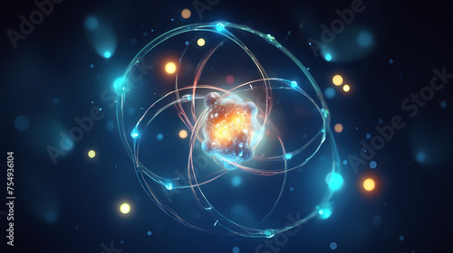 Wallpaper Mural simple atomic concept Torontodigital.ca