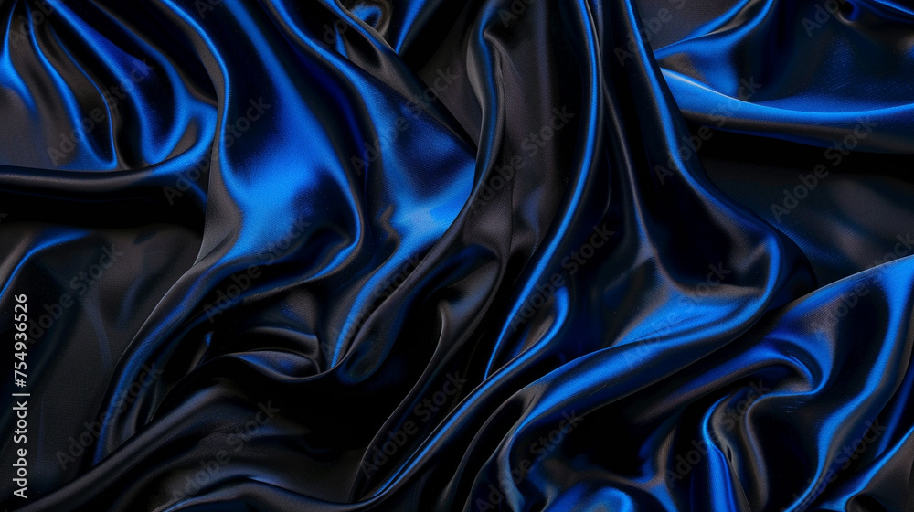 Black and Sapphire silk background Black and Sapphire silk background