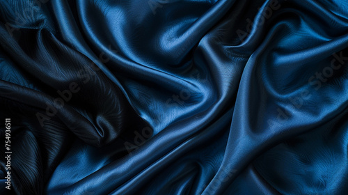Black and Sapphire silk background 