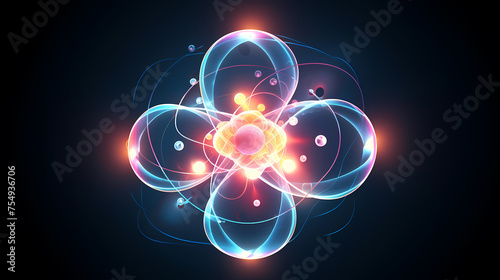 Wallpaper Mural simple atomic concept Torontodigital.ca