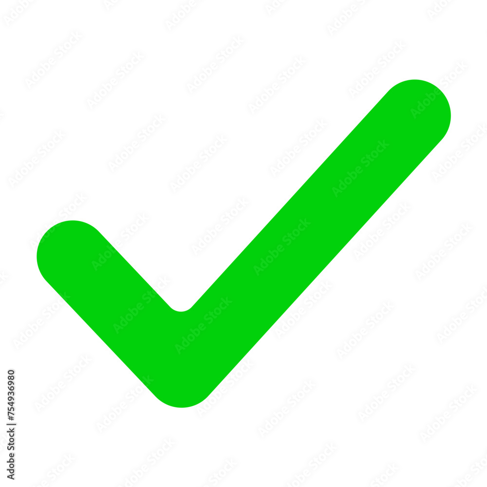 Green Check Mark. Tick Symbol Vector Illustration Green Check Mark. Tick Symbol Vector Illustration