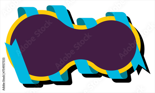 Ribbon shape vector which can be used to support your design and of course it's free and the color can be changed according to your needs