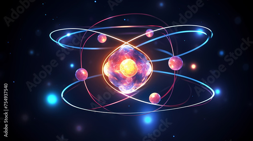 Wallpaper Mural simple atomic concept Torontodigital.ca