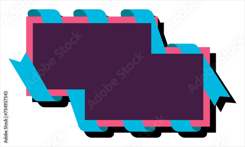 Ribbon shape vector which can be used to support your design and of course it's free and the color can be changed according to your needs