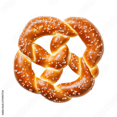 Obraz na płótnie pretzel isolated on white background 
