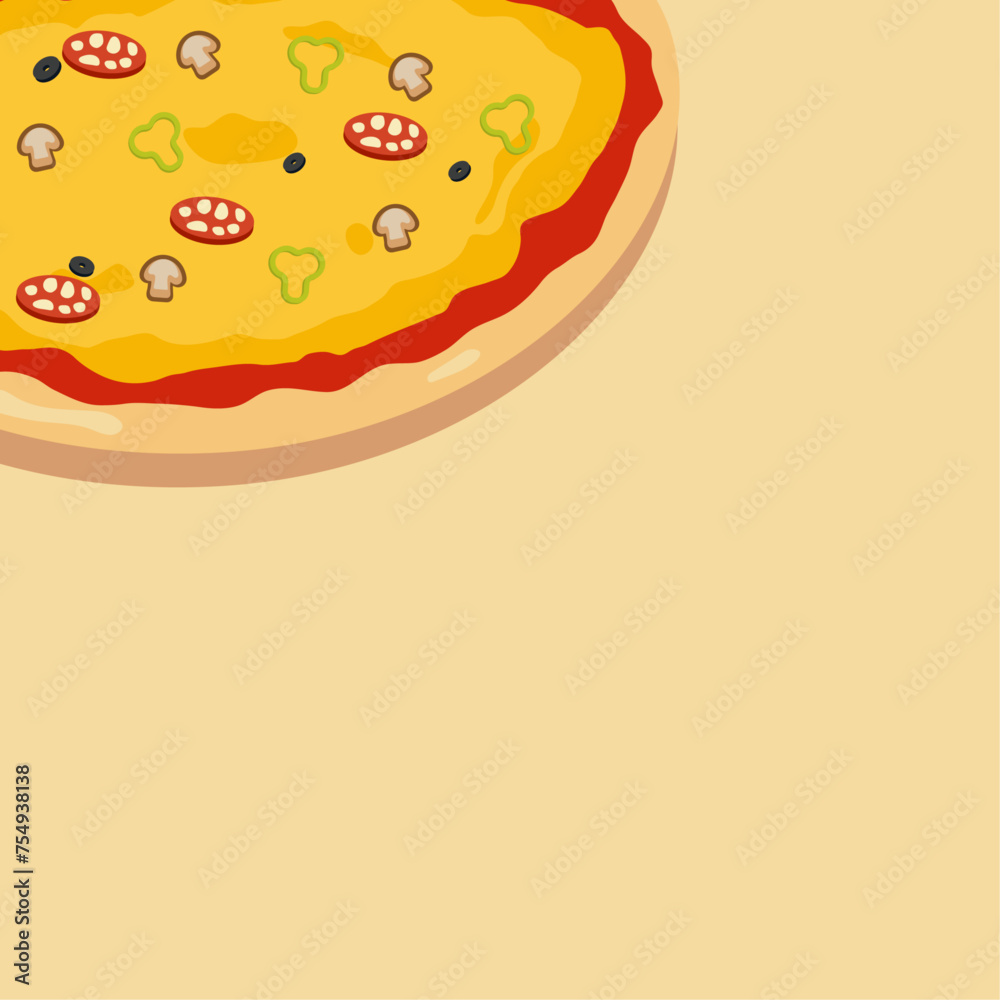 Pizza background. vector illustration. Pizza background. vector illustration.