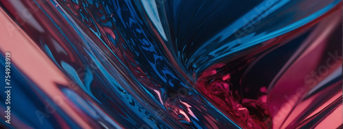 Abstract backdrop featuring dynamic interplay of sapphire and rose.