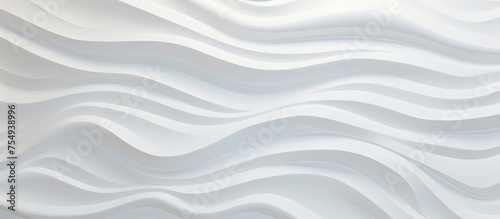 Close-up view of a white wall with distinct wavy lines running horizontally across its surface. The texture of the wall creates a unique visual pattern that catches the eye.