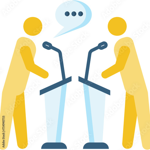 Debate Candidate Illustration