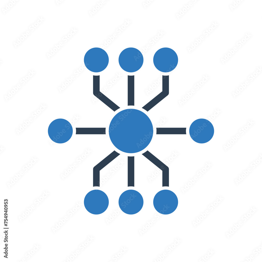 Decentralized Icon - Centralized Icon Decentralized Icon - Centralized Icon