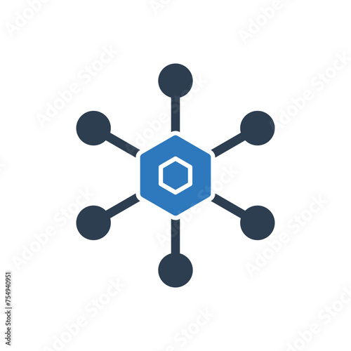 Decentralized Icon - Centralized Icon
