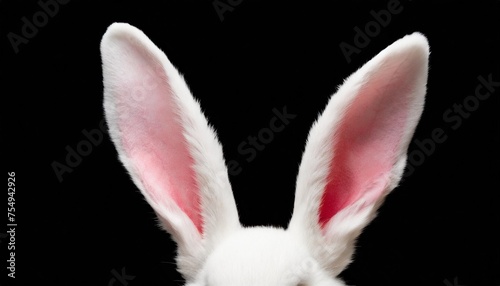 png white easter rabbit ears isolated photo