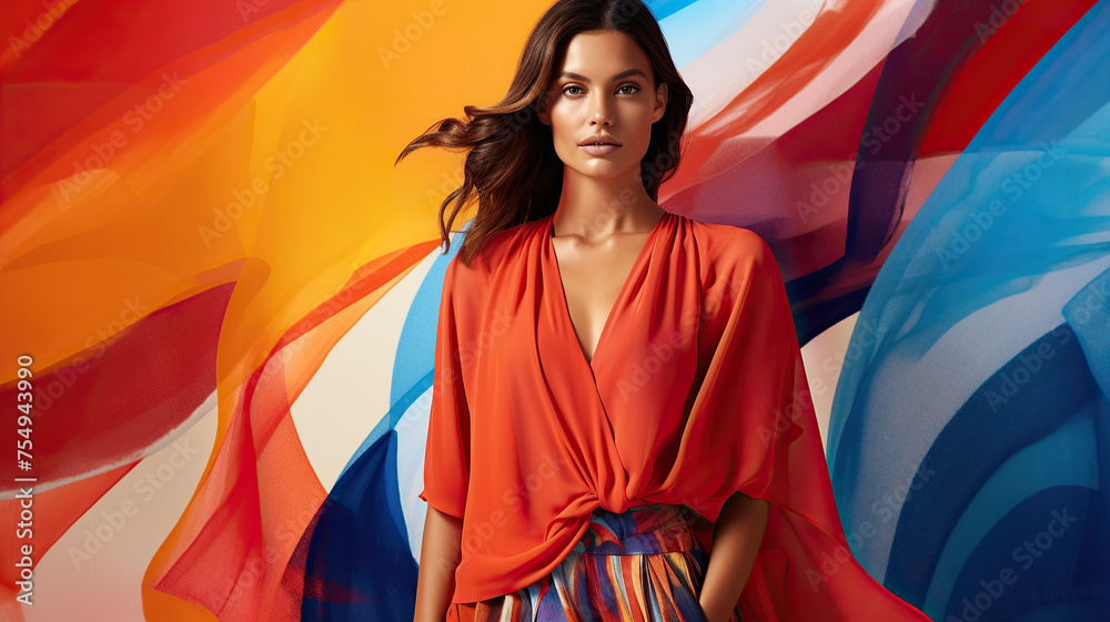 Fototapeta premium Creative portrait a pretty woman