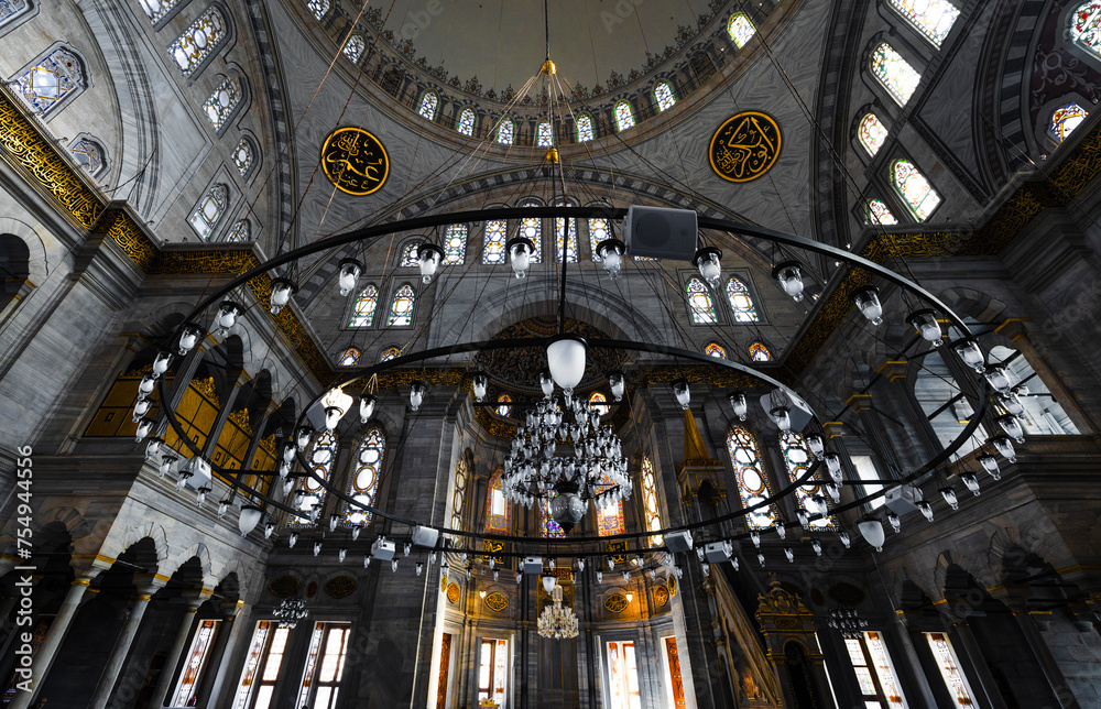 Nuruosmaniye Mosque and Istanbul,Turkey.