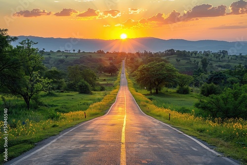 aesthetic road trip background wallpaper