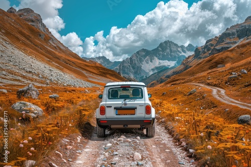 aesthetic road trip background wallpaper © NikahGeh