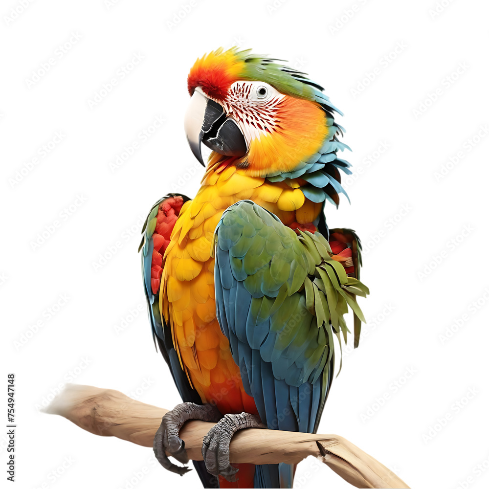 Fototapeta premium blue and yellow macaw