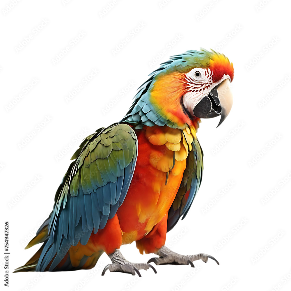 red and yellow macaw