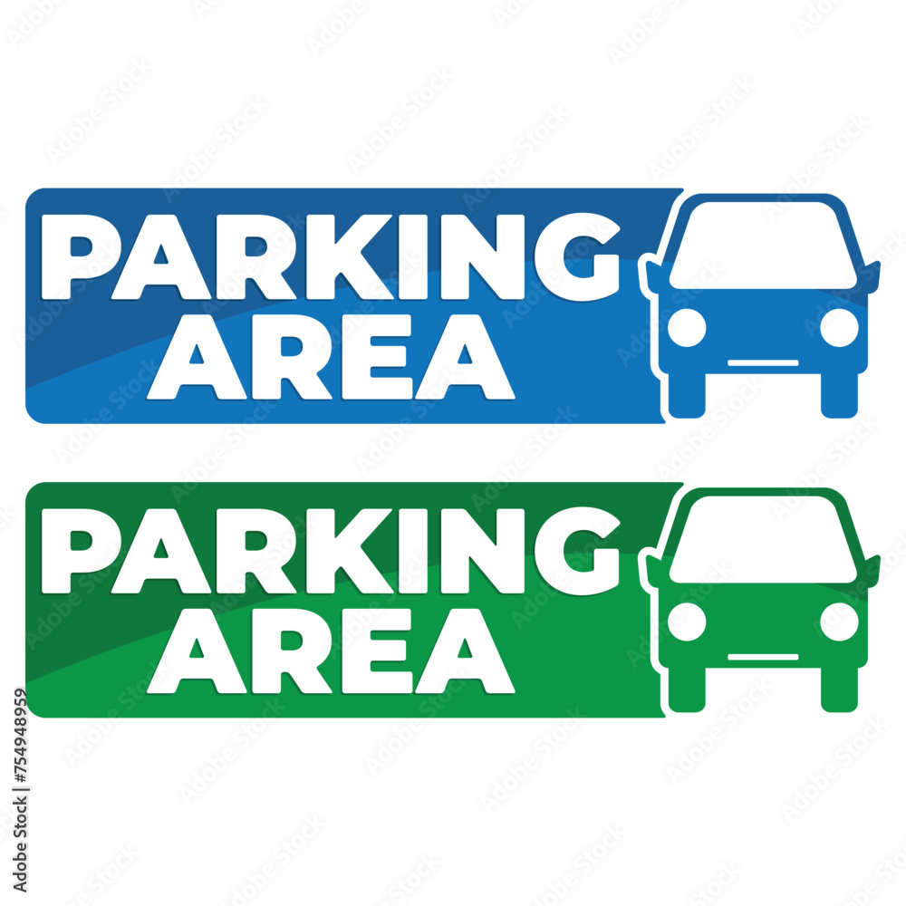 Parking area traffic sign design template Parking area traffic sign design template
