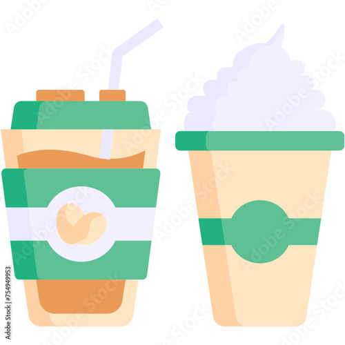 Iced Coffee Illustration
