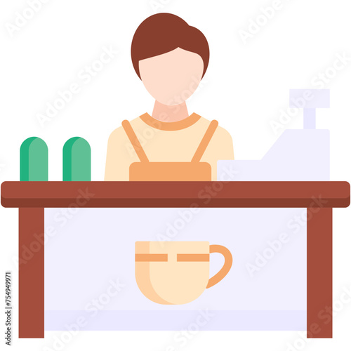 Cashier Illustration