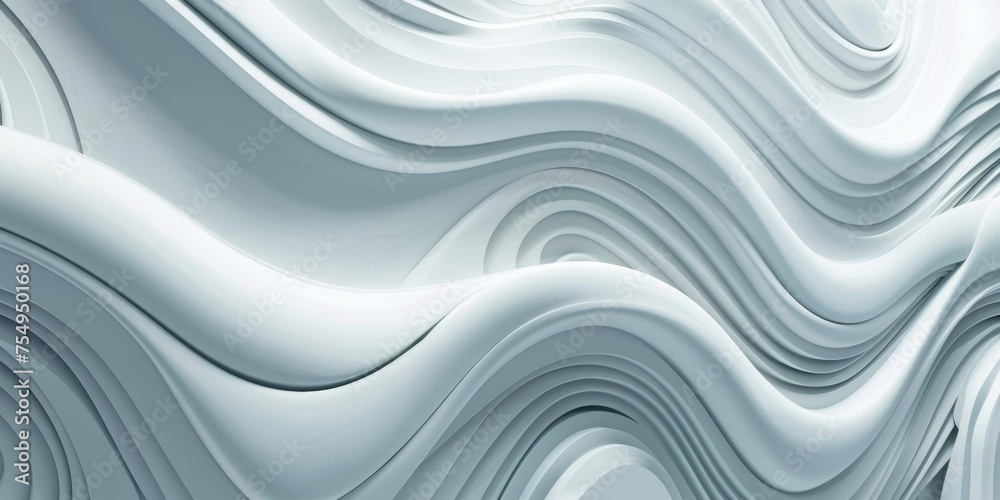 A white wave with a lot of detail and a sense of movement A white wave with a lot of detail and a sense of movement