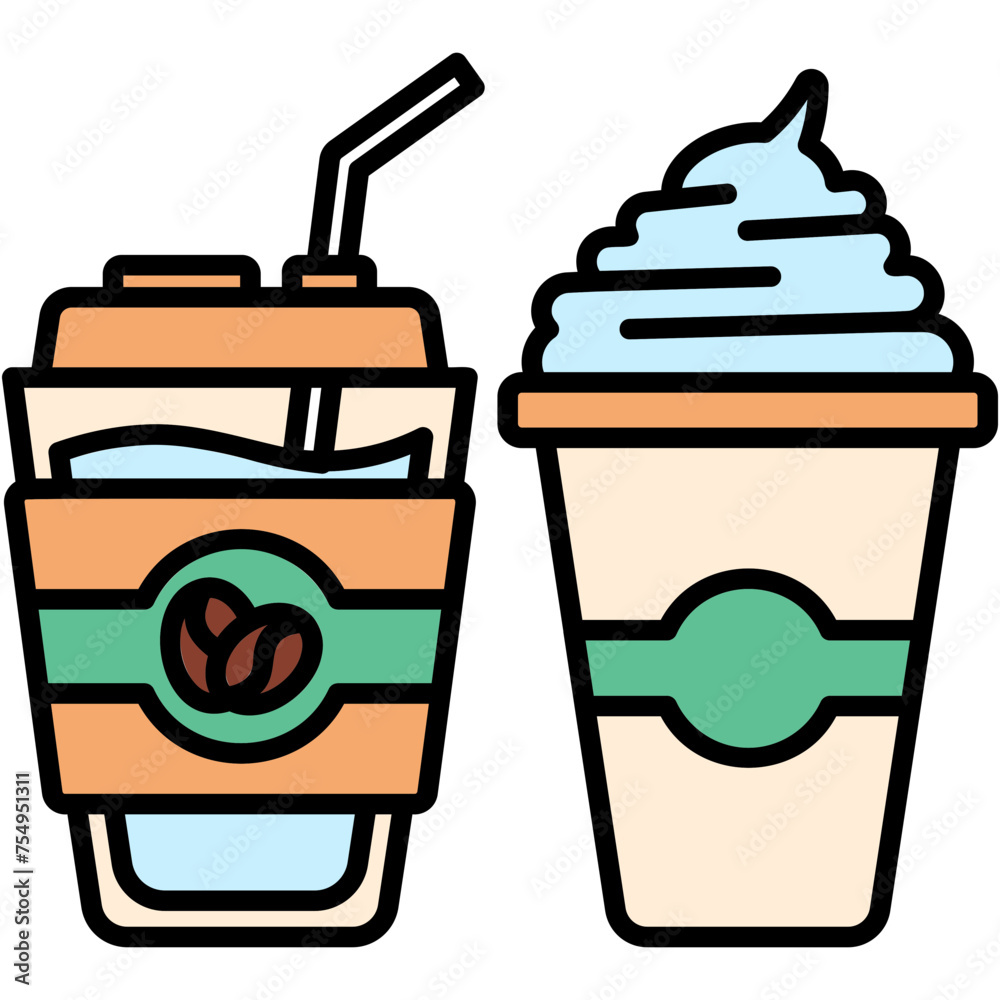 Iced Coffee Illustration